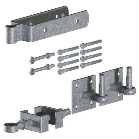 FG Fully Adjustable Strap Hinge Sets - 3" Gates