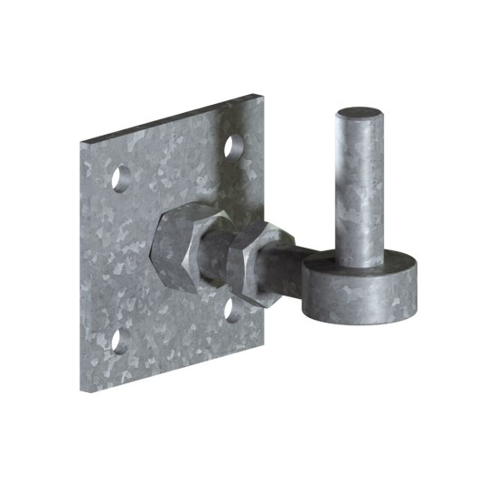 Adjustable 19mm Gate Hook on Square Plate