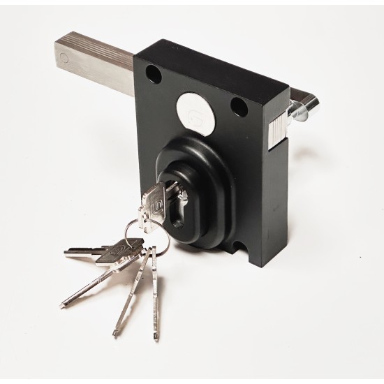 FG Sonra Long Throw Dead Lock With Single Lock Thumb Turn Cylinder For 70mm Gates Key Alike
