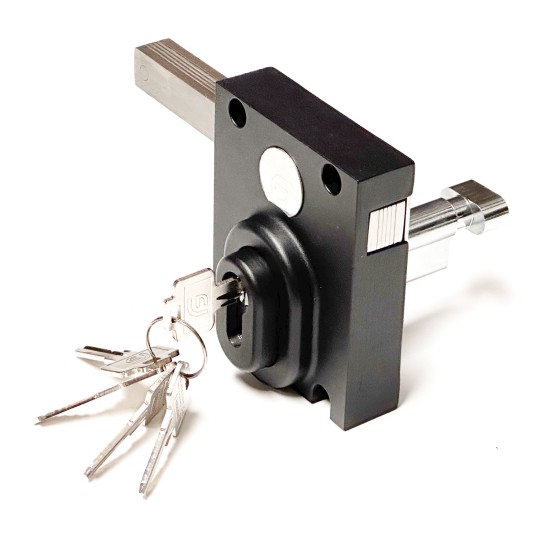 FG Sonra Long Throw Dead Lock With Single Lock Thumb Turn Cylinder For 70mm Gates Key Alike
