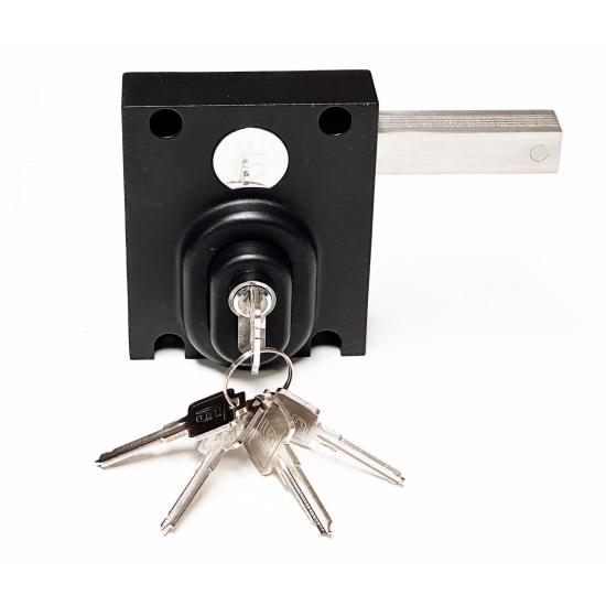 Sonra Long Throw Dead Lock with Double Locking Cyl & Pull Handle - 70mm Gates